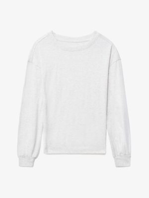 The Organic Cotton Long-Sleeve Tee |  Heathered Grey