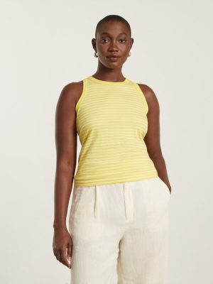 The Tank in Essential Cotton | Acacia / Tan