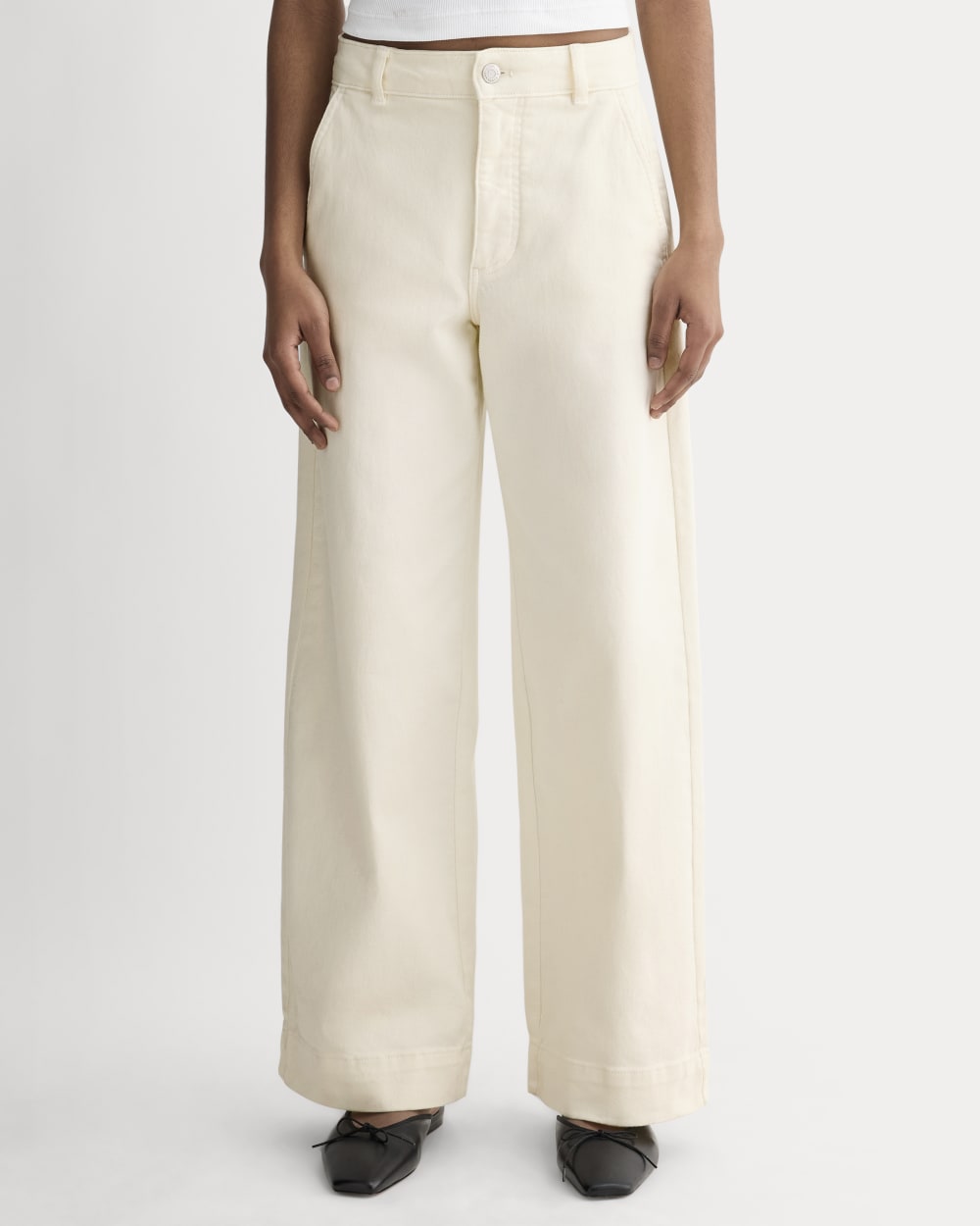 The Utility Wide-Leg Pant | Bone - Image 3