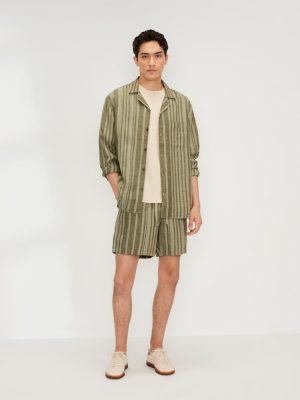 The Linen Easy Short | Seagrass / Kalamata