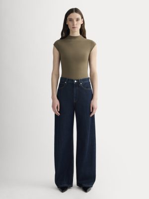 The Form Funnel-Neck Bodysuit | Deep Taupe