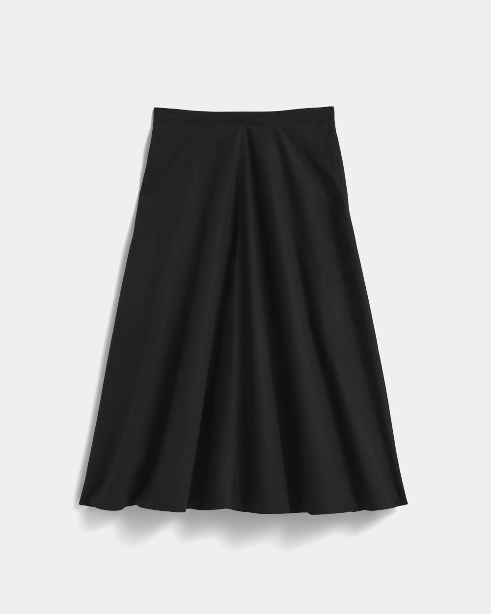 The Midi Skirt in Ultrasoft Cotton | Black - Image 2