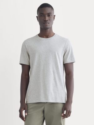 The Essential Organic Crew | Heathered Grey