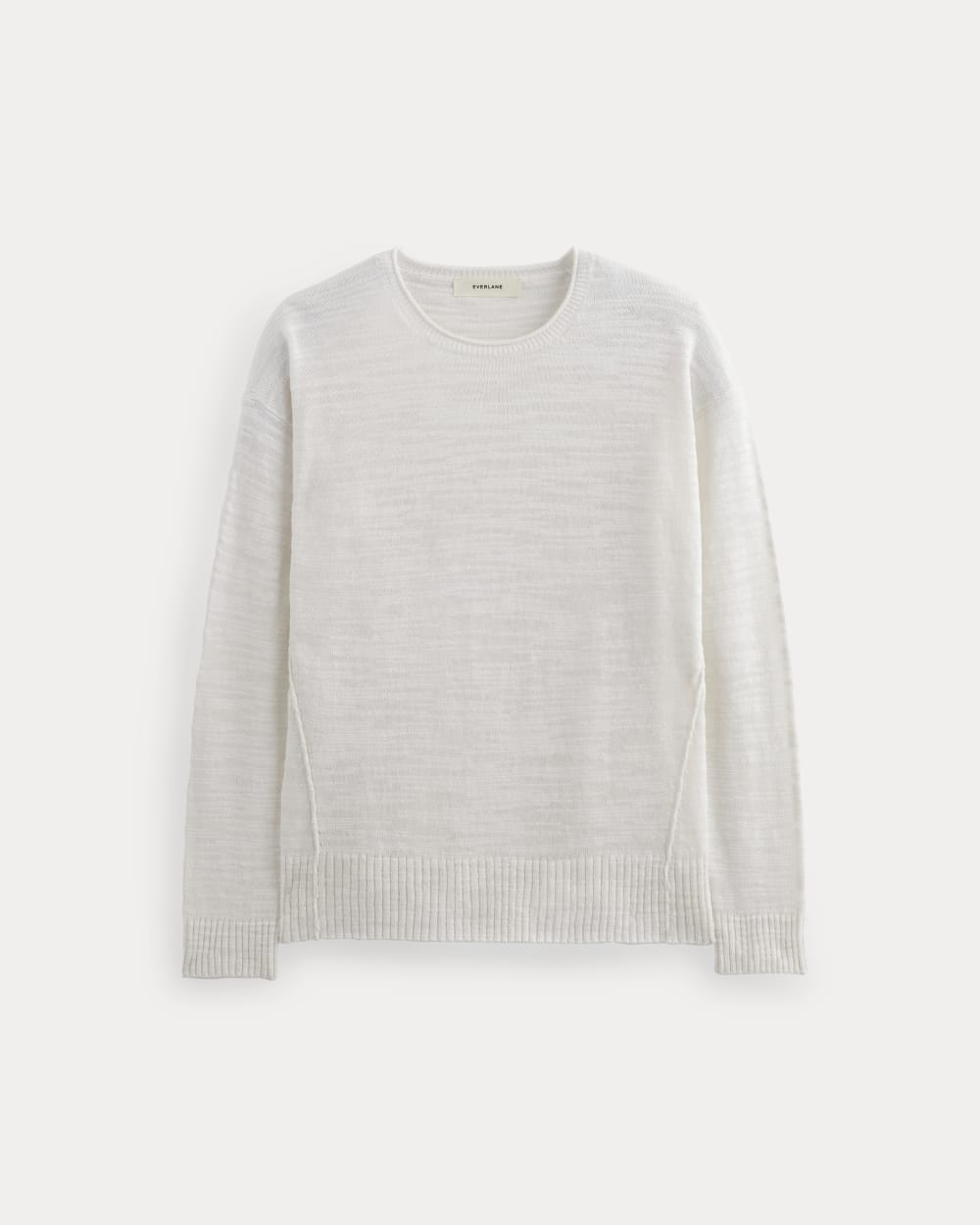 The Slouch Sweater in Cotton Linen | White - Image 2