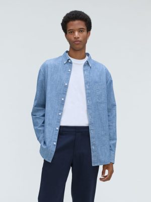 The Relaxed Organic Chambray Shirt  | Ivy Blue ReChambray