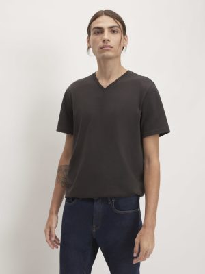 The Organic Cotton V-Neck Tee | Black