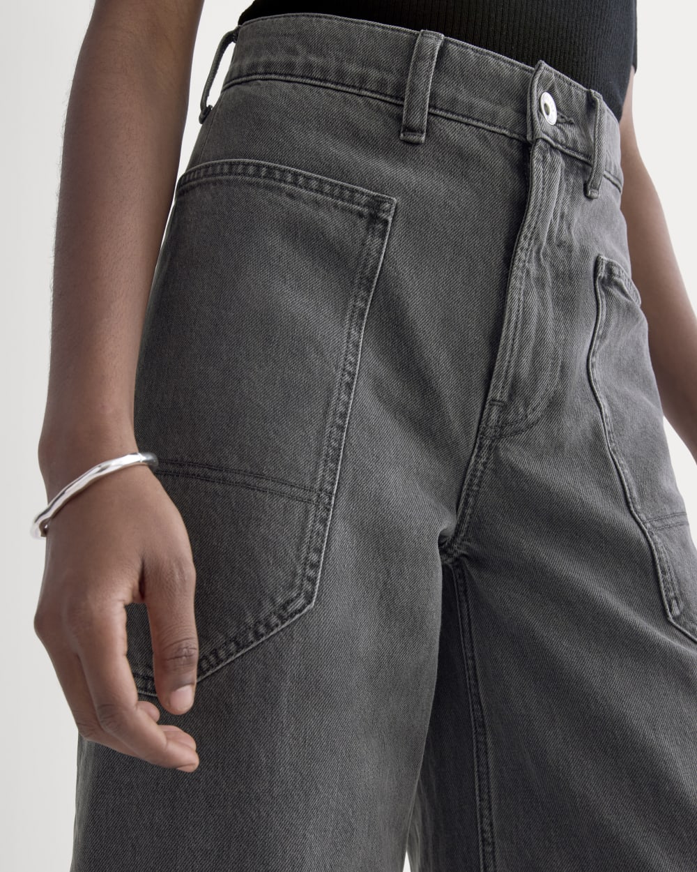 The Way-High® Gardener Cropped Jean | Washed Grey - Image 4