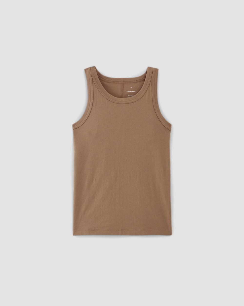 The Tank in Essential Cotton | Carob Brown - Image 2