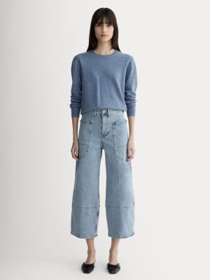 The Way-High® Gardener Cropped Jean | Shallow Beach