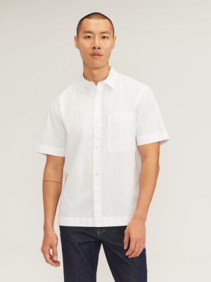 The Poplin Short-Sleeve Shirt | White