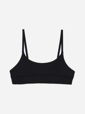 The Scoop-Neck Bikini Top | Black