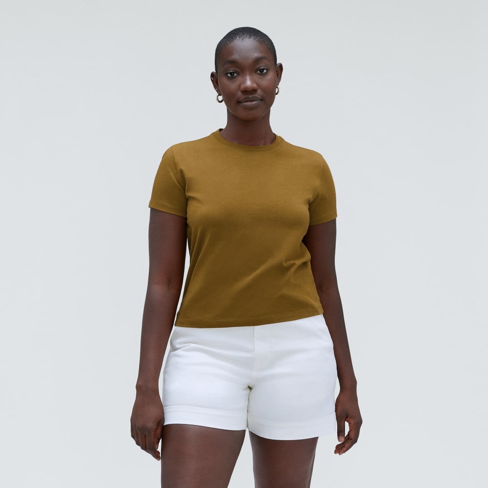 The Box-Cut Tee in Essential Cotton | Tapenade | No Pocket - Image 2