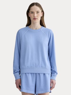 The Off-Duty Long-Sleeve Tee | Granada Sky Blue Garment Dye