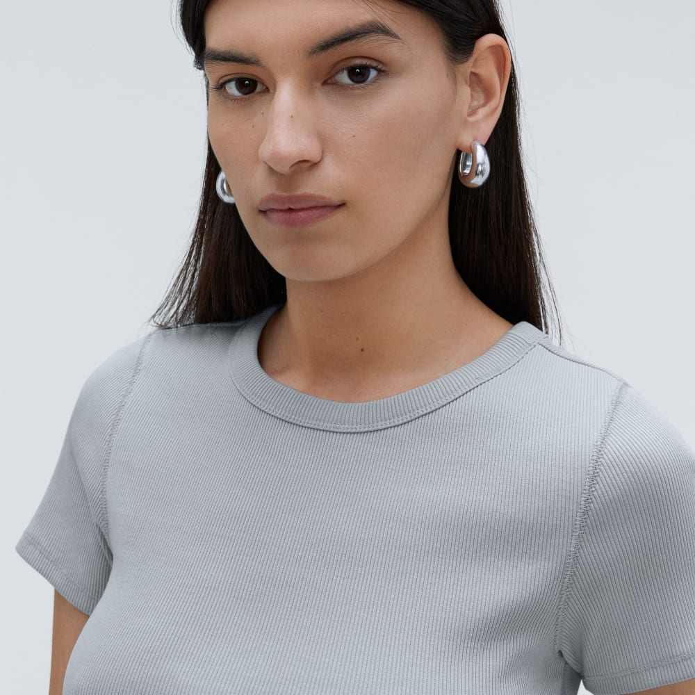 The '90s Rib Tee | Sky - Image 4