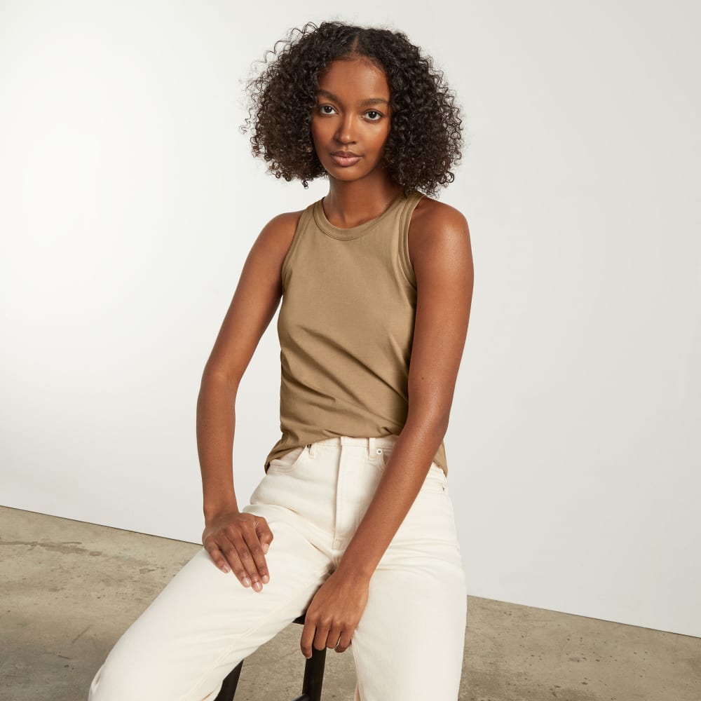 The Tank in Essential Cotton | Iced Coffee - Image 6