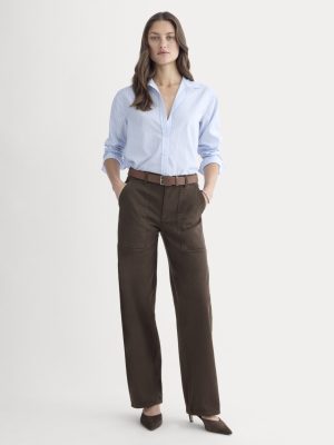 Utility Column Pant | Dark Chocolate