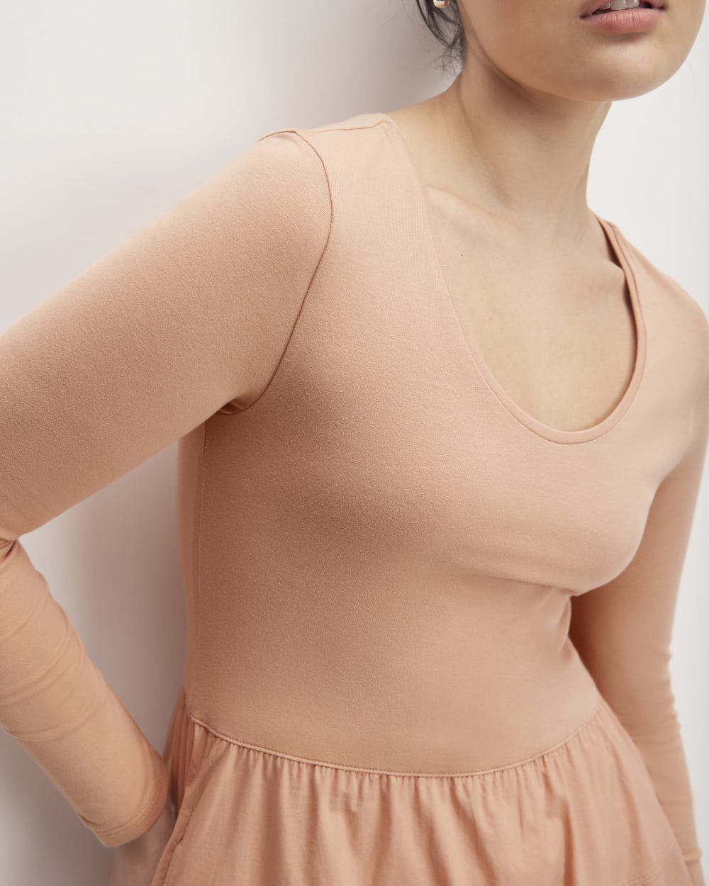 The Long-Sleeve Riviera Dress | Blush Pink - Image 3