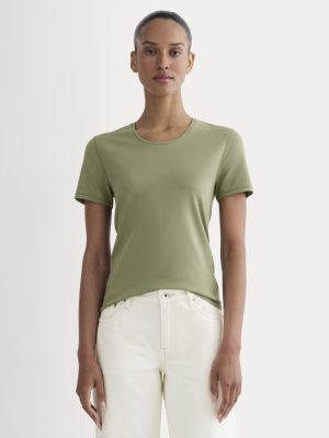 The Form Tee | Lichen Green