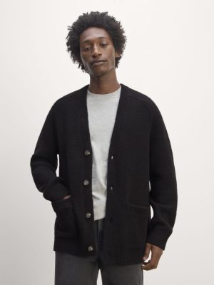 The Cloud Relaxed Cardigan |  Black