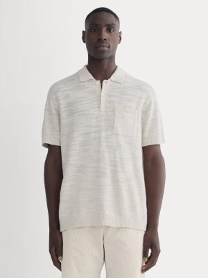 The Cotton Linen Polo | Birch