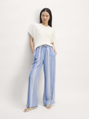 The Wide-Leg Pant in Butterlite | Granada Sky Blue / Bone