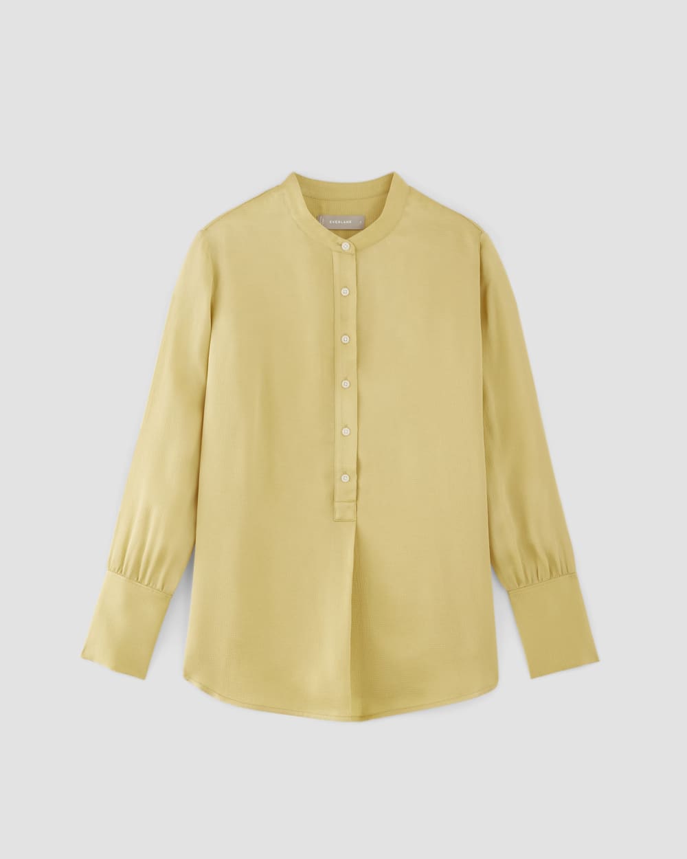 The Hammered Satin Popover Shirt | Raffia - Image 2