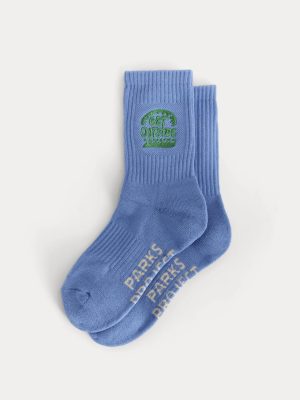 The Everlane x Parks Project Sock | Blue Opal