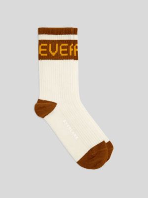 The Ribbed Sweater Sock | Tapenade / Canvas Tan