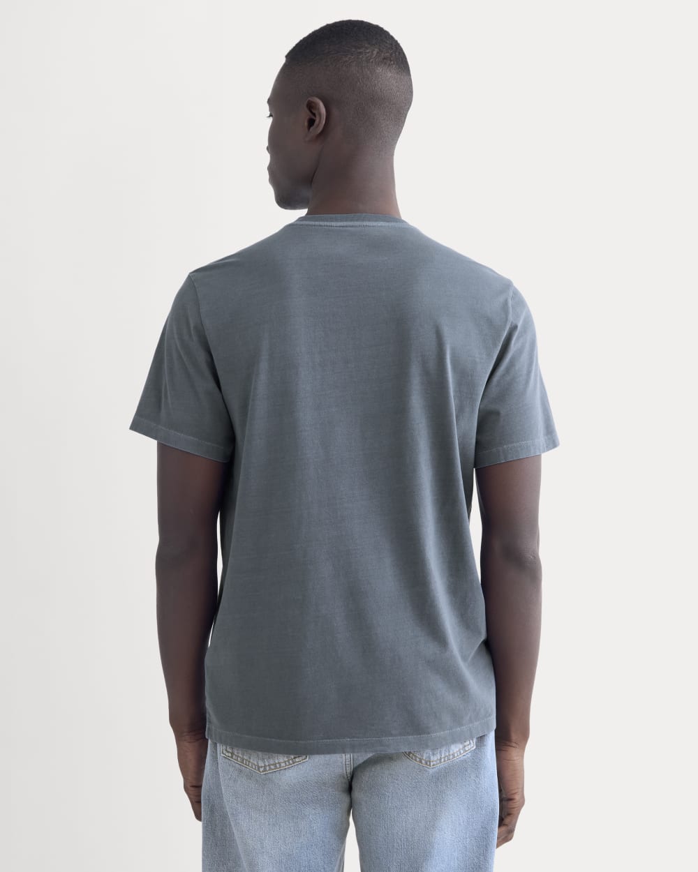 The Essential Organic Garment-Dyed Crew | Navy - Image 4