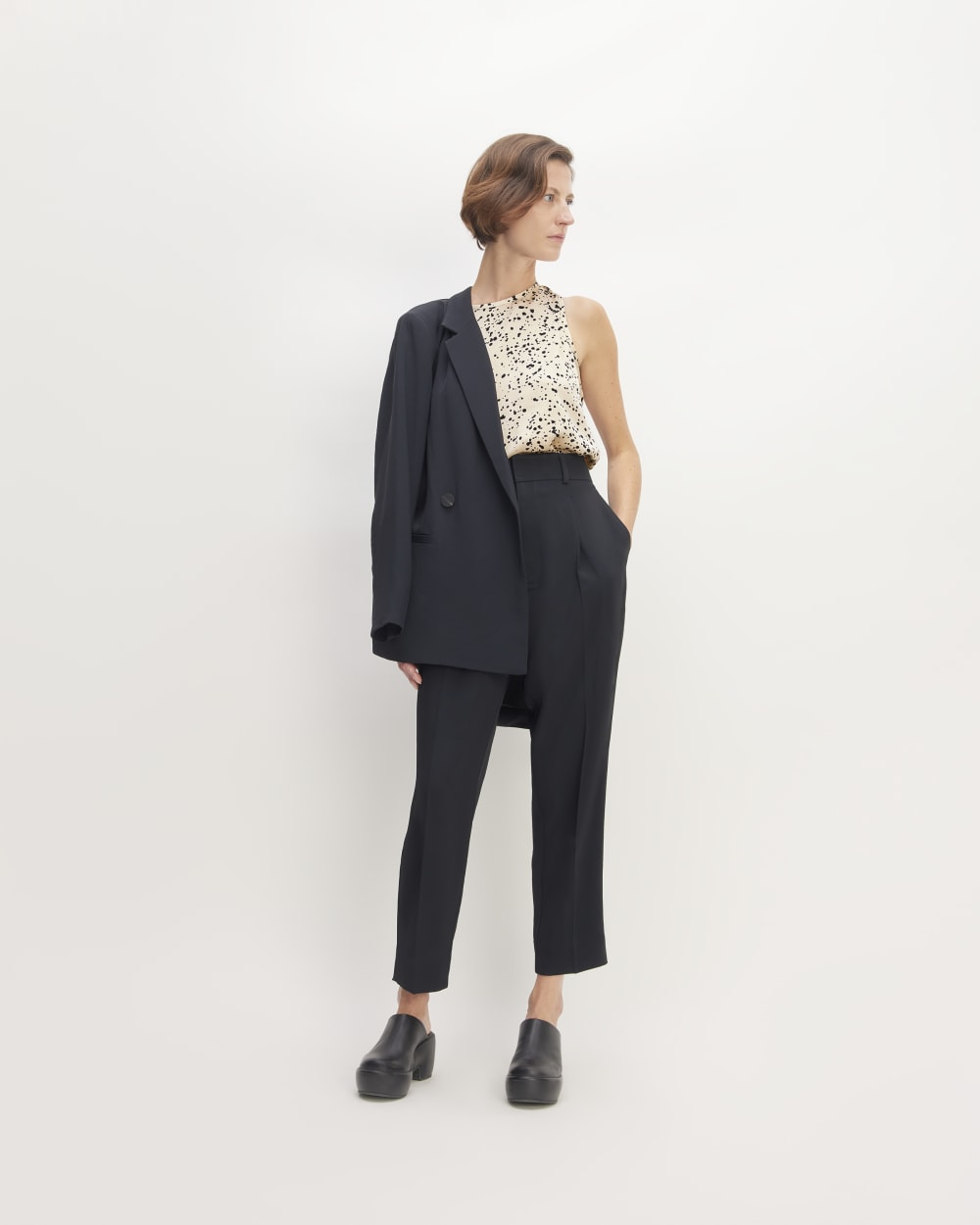 The Satin Racerback Top | Whisper Pink Moonsplatter - Image 3