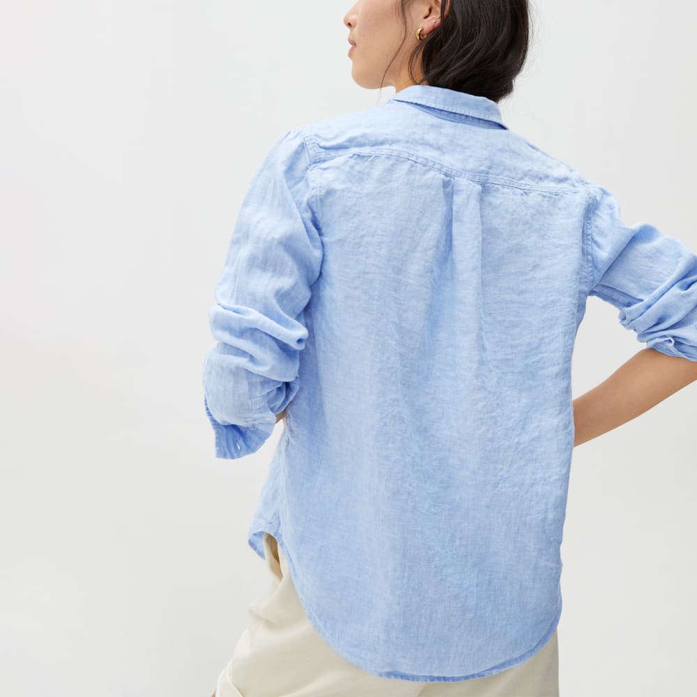 The Must-Have Shirt in Linen | Classic Blue - Image 4