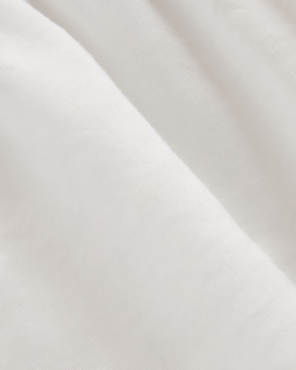 The Flutter-Sleeve Top in Stretch Linen | White - Image 6