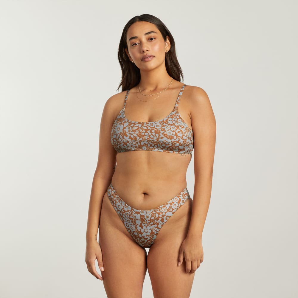 The Thigh-High Bikini Bottom | Honey Floral - Image 3