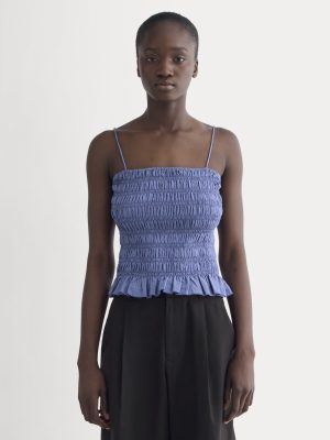 The Smocked Tank | Blue Dusk
