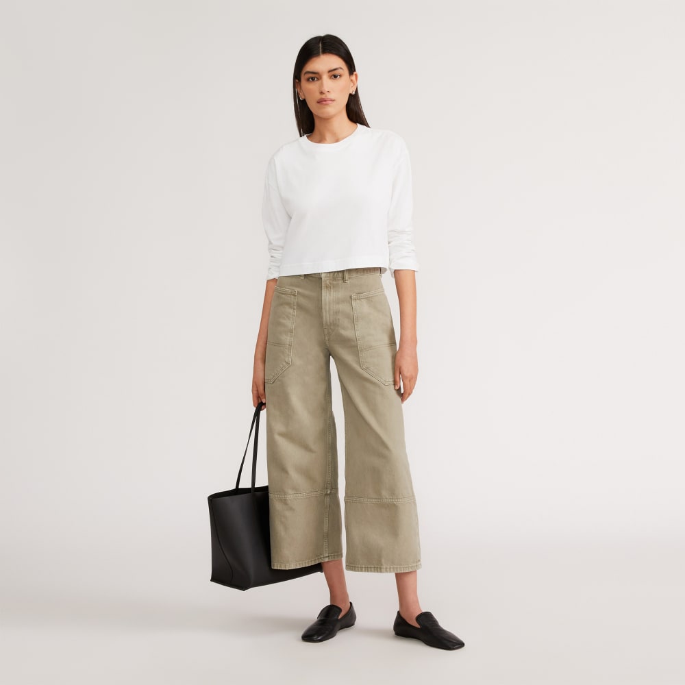 The Way-High® Gardener Cropped Jean | Moss