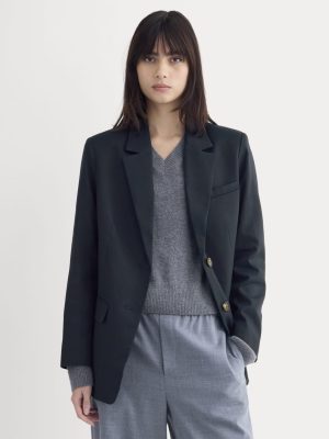 The Oversized Blazer in Buttersmooth | Navy