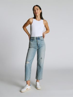 The Cutaway Tank Bodysuit | White | Thong