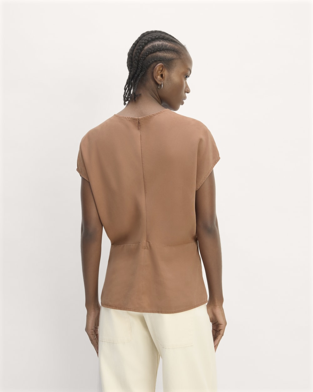 The Drape Top in Butterlite | Carob Brown - Image 6